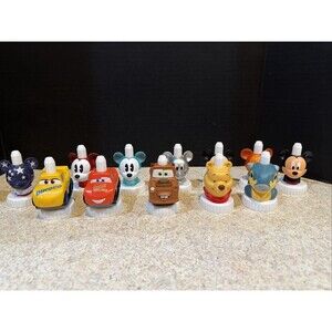 Good 2 Grow Lot of 12 Collectible Juice Bottle Toppers-7 Mickeys, 3 Cars, Pooh